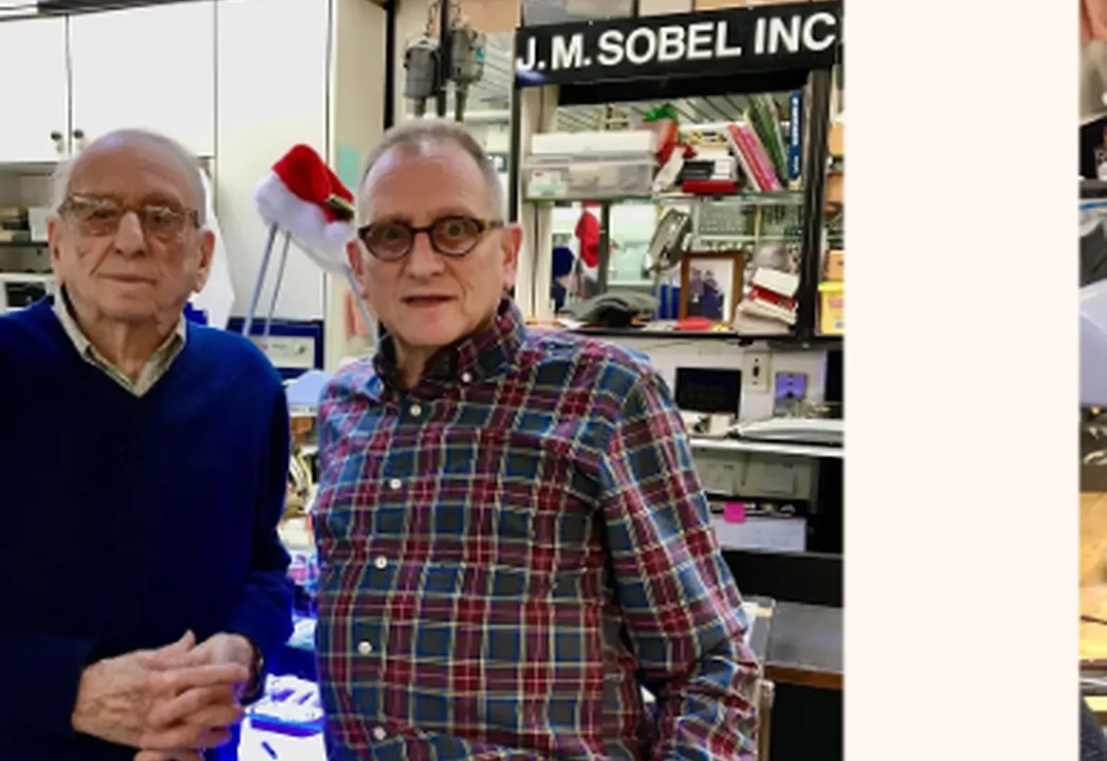 Melvin and Jerry Sobel together at their jewelry studio