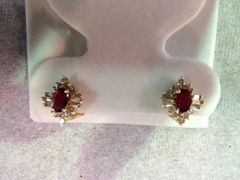 Gemstone earrings